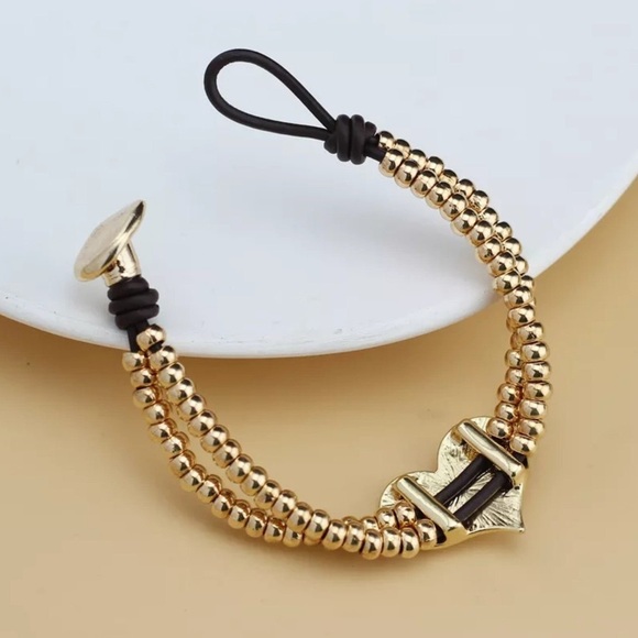 ONE HEART - Bohemian Bracelet - Gold Plated - Picture 11 of 11